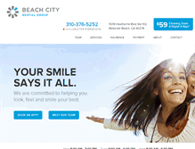 Tablet Screenshot of beachcitydentalgroup.com